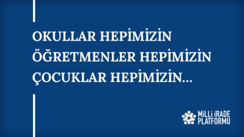 Yeni Bildirimiz Yayınlandı: "Okullar Hepimizin Öğretmenler Hepimizin Çocuklar Hepimizin… Okullarımızın Güvenliği, Çocuklarımızın ve Öğretmenlerimizin Huzuru için Sorumlu Davran..."